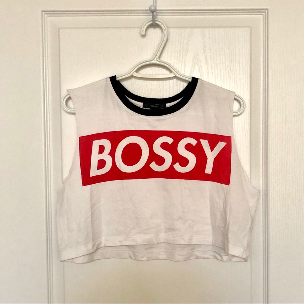 “BOSSY” crop top